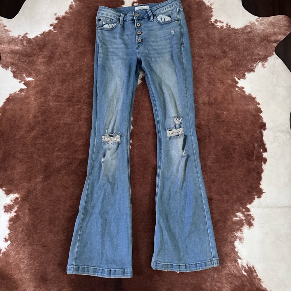KanCan Light Blue Flare Jeans
